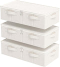 Underbed Storage Box Organizer, Foldable Under Bed Clothes Bags Container by Unknown