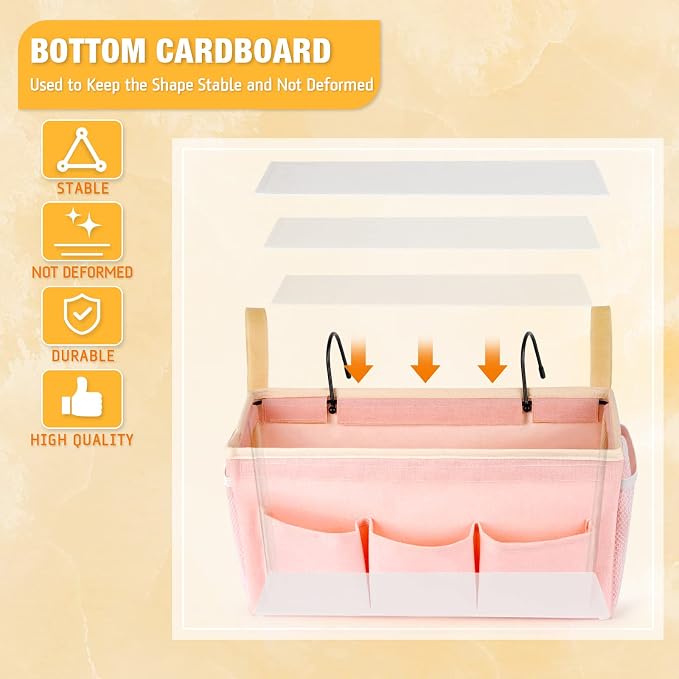 Bedside Caddy Bedside Organizer Bedside Storage Caddy - Image 6