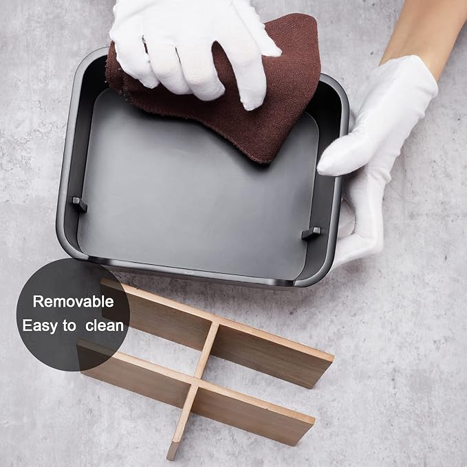 Stylish Desk Organizer and Remote Control Holder in Black - Image 3