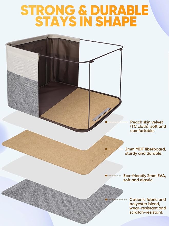 BALEINE 2 Pack Fabric Storage Bins - Image 3