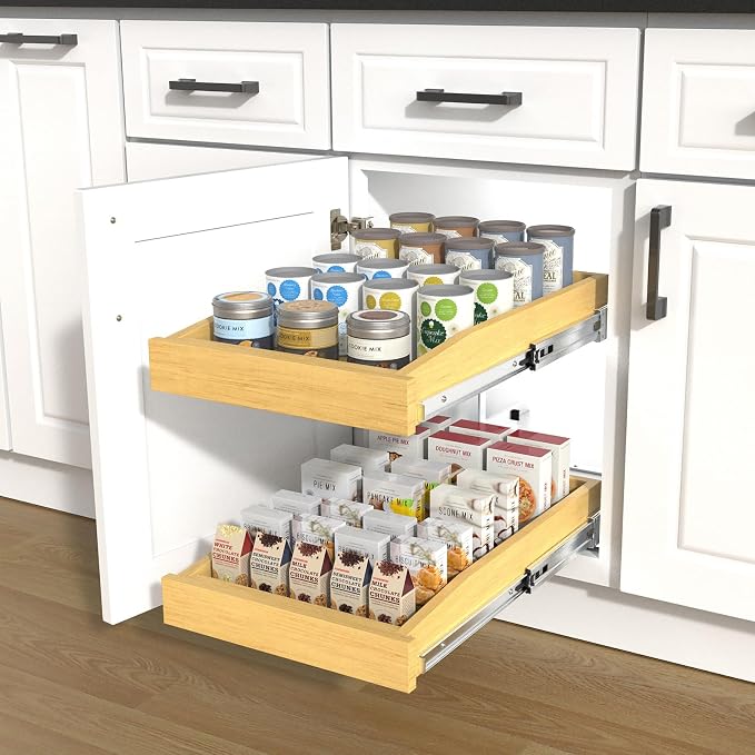 2 Tier Pull Out Cabinet Organizer - Image 8