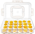 Deviled Egg Containers with Lid and Handle, Durable Clear Plastic Deviled Egg by MesRosa