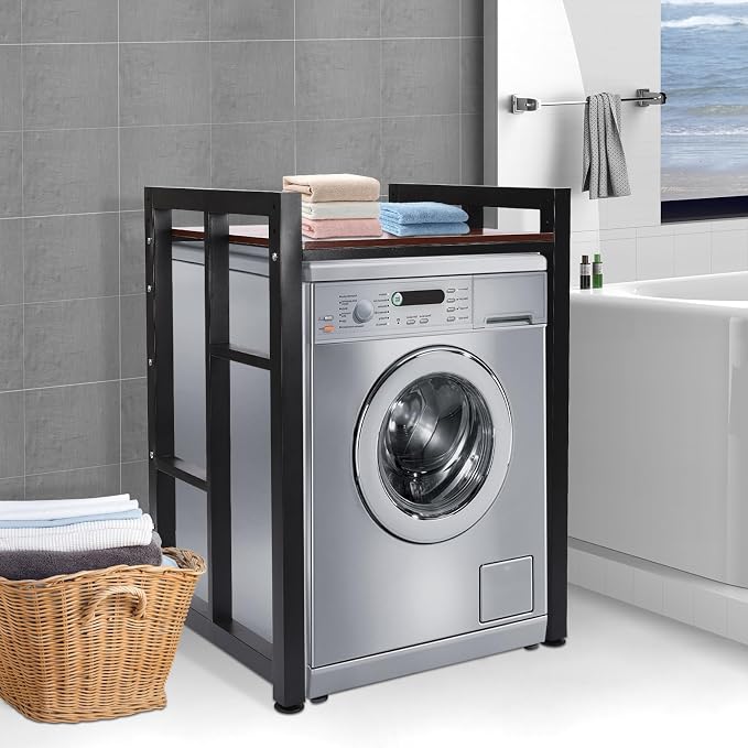 Washer Dryer Stacking Rack Stand, Heavy Duty Washer&Dryer Storage Shelves - Image 9