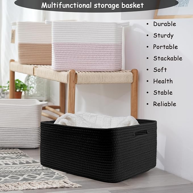 COMFY-HOMI 2 pcs Large Storage Baskets - Image 5