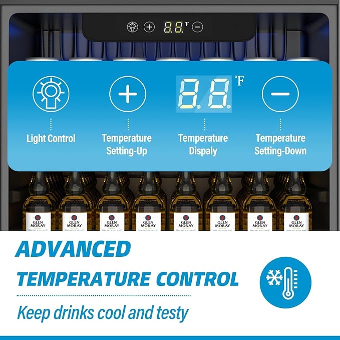70 Can Freestanding Beverage Refrigerator, 1.6 Cu. Ft Drink Fridge - Image 2