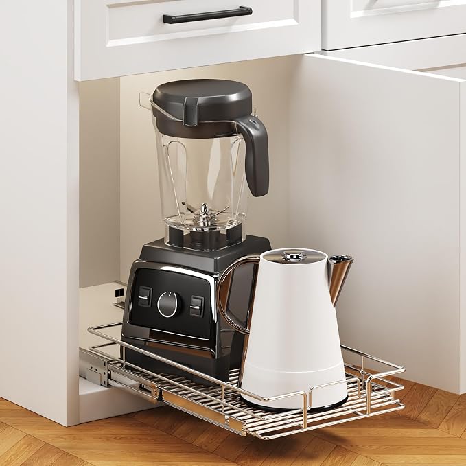 Pull Out Cabinet Organizer 12½" W x 21½" D, Heavy Duty Cabinet Pull Out Shelves - Image 5