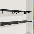 Garage Shelving Wall Mounted, Space-Saving Black by ZoffyFabrizio