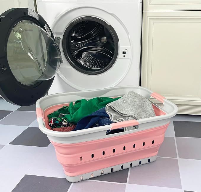 SAMMART 42L Collapsible Plastic Laundry Basket - Image 5