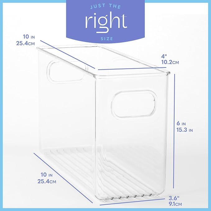 primebox Plastic Food Storage 2 Pack Clear Container Bin - Image 3