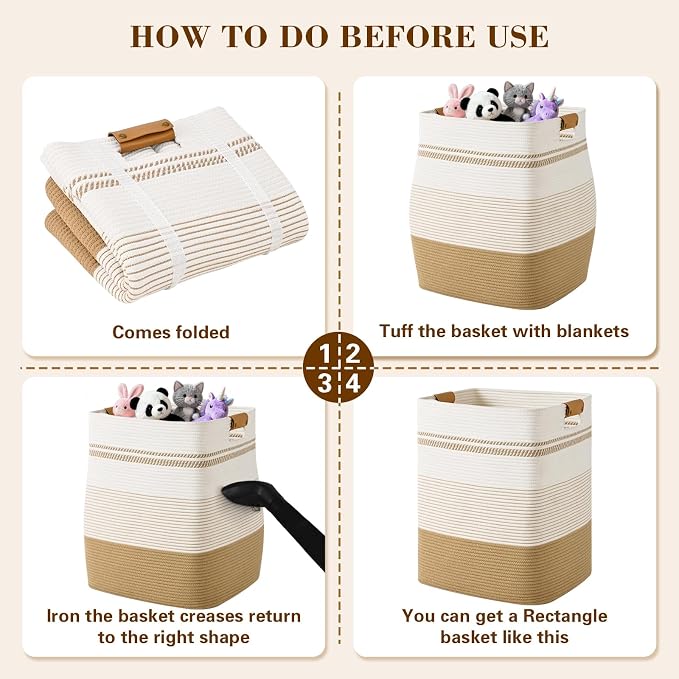 Laundry Hamper, 75L Tall Laundry Basket - Image 9