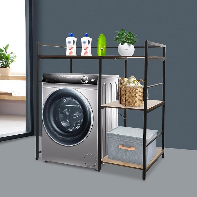 3-Tier Washing Machine Storage Utility Rack, Bathroom Washer Dryer Storage Shelf - Image 2