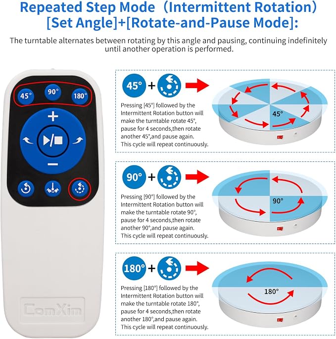 15.8In Remote Motorized Electric Turntable Rotating Display Stand Rotating - Image 6