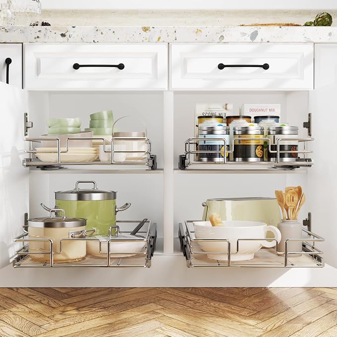 LOVMOR Pull Out Cabinet Organizer 5½" W x 21½" D, Kitchen Cabinet Pull Out - Image 6