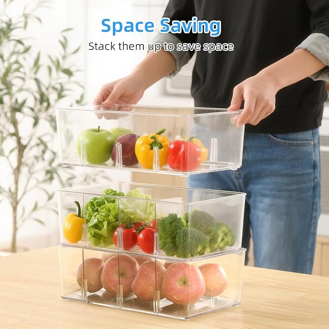 4 Pack Pantry Organizers and Storage, Snack Containers - Image 5