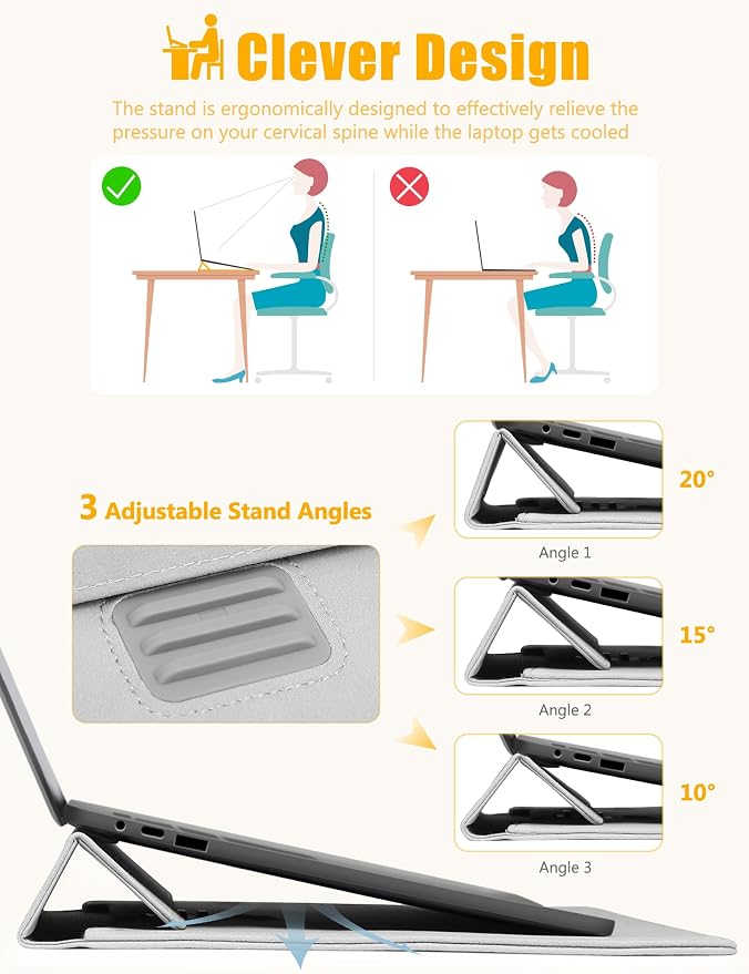 HYZUO 15-16 Inch Laptop Sleeve Case - Image 2