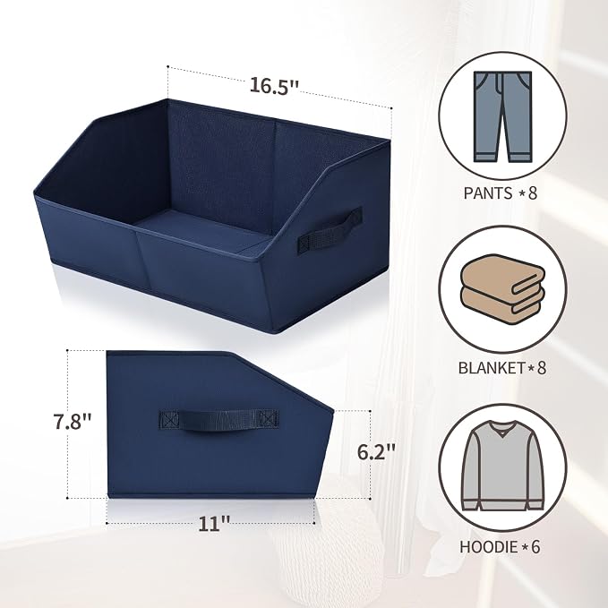 Closet Baskets for Shelves Trapezoid - Image 2