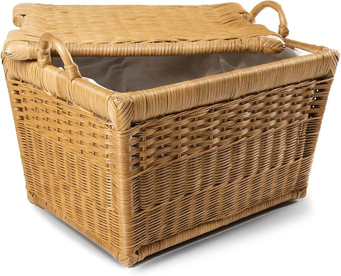 The Basket Lady Lift-Off Lid Wicker Storage Basket, 24.5 in L x 18 in W x 17.5 - Image 5