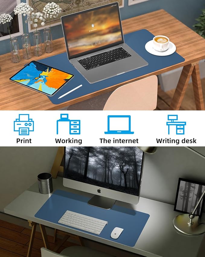 Pu Leather Desk Protector, Non-Slip Laptop Mat - Image 6