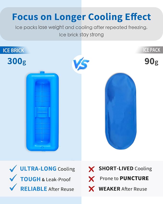 Insulin Vial Cooler Travel Case TSA Approved 300g Reusable Ice Brick Insulin - Image 2