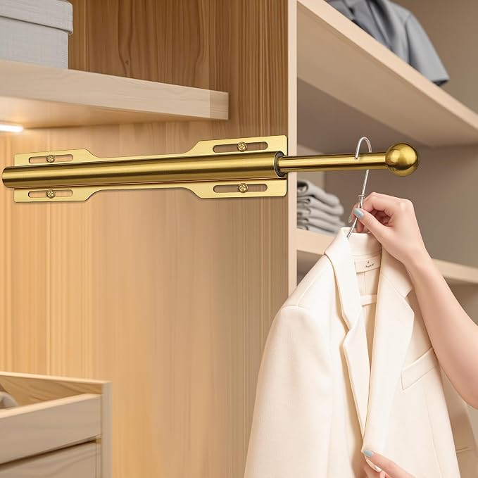 FIRJOY 12" Valet Rod for Closet Pull Out - Image 6