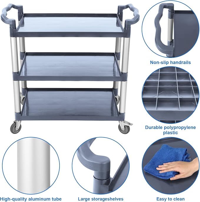 3-Tier Heavy Duty Utility Cart - Image 6