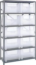 Quantum Storage Systems QSBU-700CL Clear-View Giant Stack 6-Shelf Steel by QuantumStorageSystems