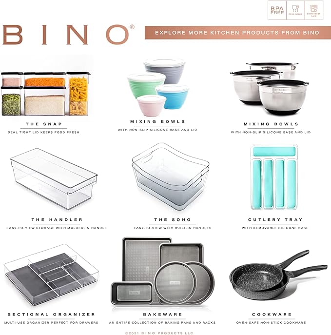 BINO | Stackable Plastic Storage Bins, Small - Image 8