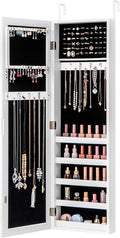 Giantex Jewelry Armoire with Full Length Mirror, Wall and Door Mounted Jewelry by Giantex