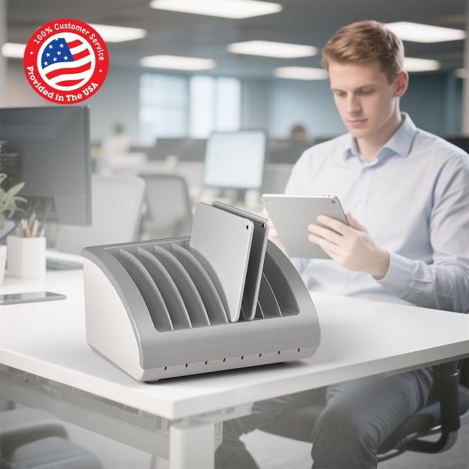 6-Pack | Pochar 8-Device Universal AC Laptop Charging Station - Image 2