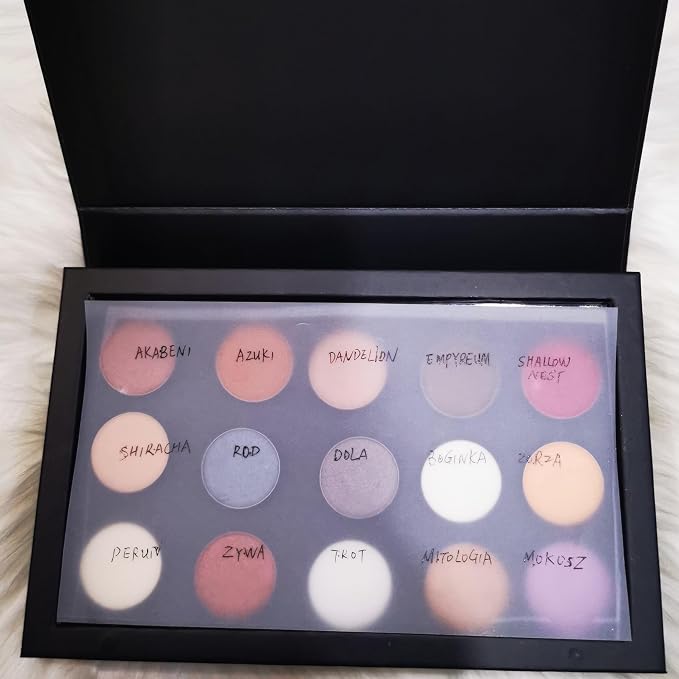Coosei 4-Layer Book Shaped Magnetic Eyeshadow Palette Empty Makeup Storage Box - Image 7