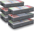 90L Under Bed Storage Containers, 6 Pack Underbed Closet Storage Organizer by BuddingJoy-BuildaJoyfulLifeforYou