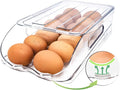Egg Holder for Fridge, Automatic Steady Rolling Egg Container by SMRCAD