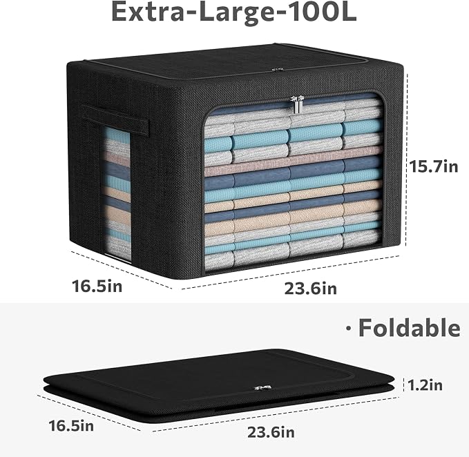 CYhom Extra Large Clothes Storage Bins Box - Image 4