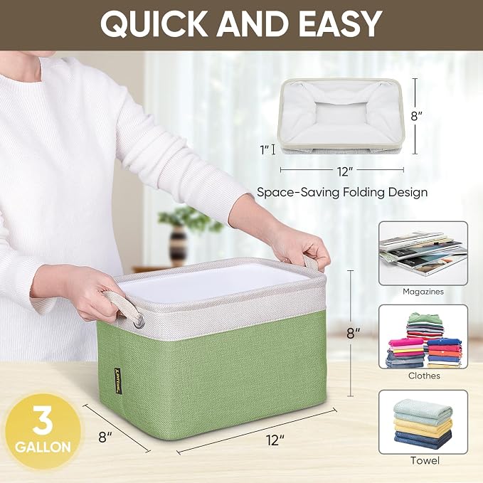 BALEINE 4 Pack Fabric Storage Bins - Image 7