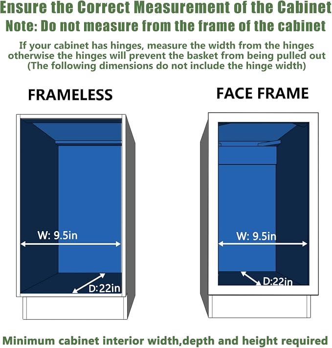 LOVMOR Pull Out Cabinet Organizer 9" W x 21½" D, Kitchen Cabinet Pull Out - Image 4