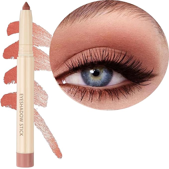 Enthusiasm Matte Eyeshadow Stick, Cream Eyeshadow Pencil, Long Lasting by Metfdlaig