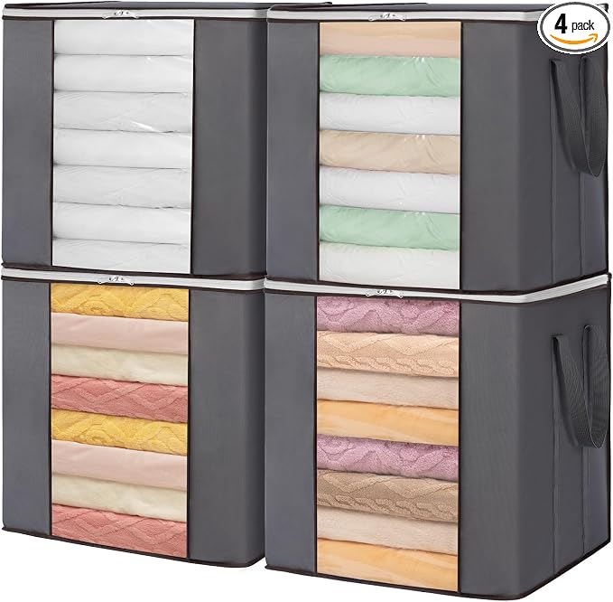 Lifewit 100L Extra Large Blanket Storage Bags, Foldable Comforter Storage by Lifewit