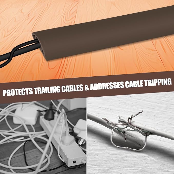 Floor Cord Cover Cable Cavity Self Adhesive Cord Hider Floor 3.3FT Floor Cable - Image 6
