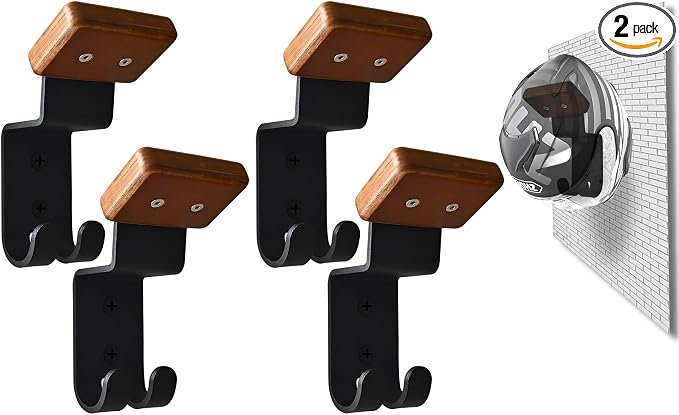 Motorcycle Helmet Rack, Heavy Duty Helmet Holder on Wall by Qktxktzy