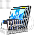 Charging Station for Multiple Devices, 100W 10 Ports Charging Dock by RISWOJOR