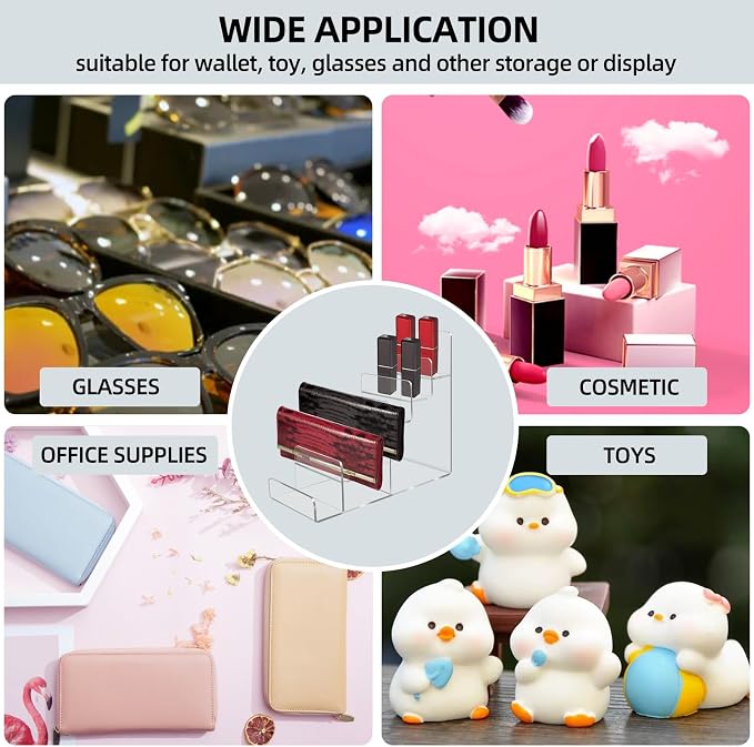 Acrylic Wallet Display Stand Purse Handbag Organizer, Acrylic Display Shelf - Image 7