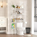 7-Tier Over the Toilet Storage Rack, Heavy-Duty Metal Bathroom Organizer by vividwood