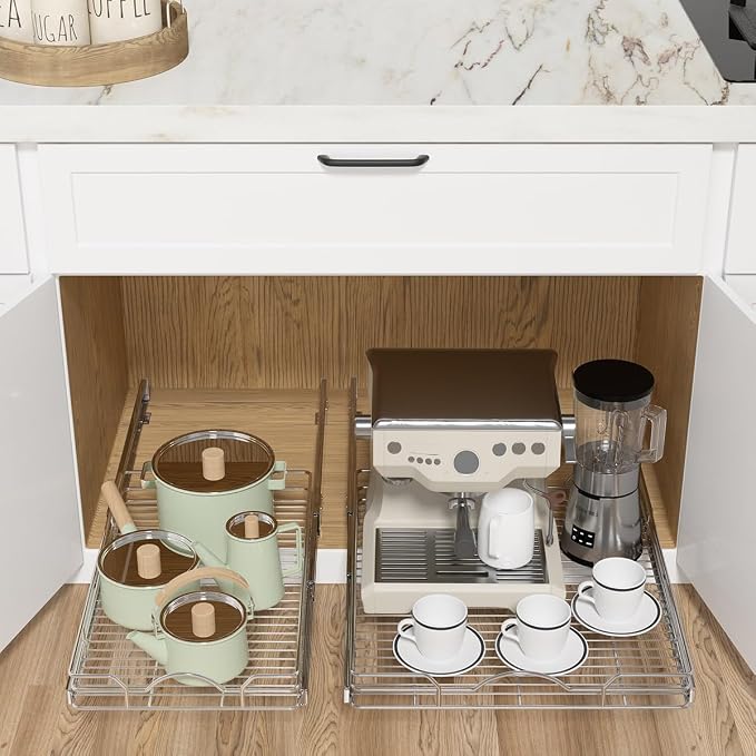 OCG Pull Out Cabinet Organizer, Pull out Drawers, Cabinet Pull Out Shelves - Image 4
