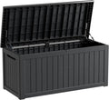 Heavy-Duty 270 Gallon Waterproof Deck Storage Box, Outdoor Storage by Unknown