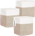 Storage Cubes 11 Inch Cotton Rope Woven Storage Basket by DAVIHOMI