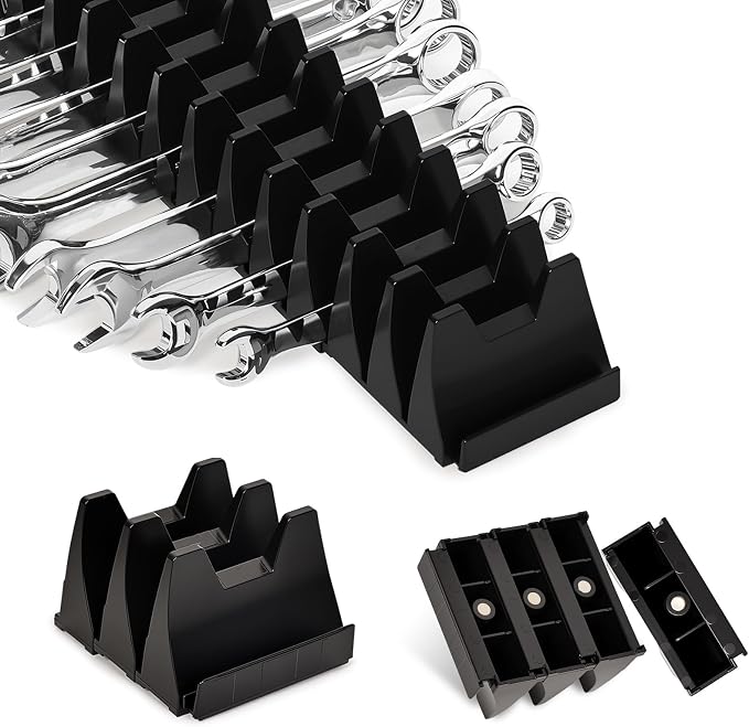 48PCS Magnetic Modular Wrench Organizer Wrench Holder by Monliful