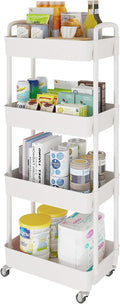 Laiensia 4-Tier Storage Carts, Mobile Shelving Unit Cart by Laiensia