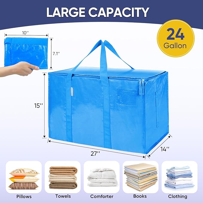 TICONN 6 Pack Extra Large Moving Bags - Image 5