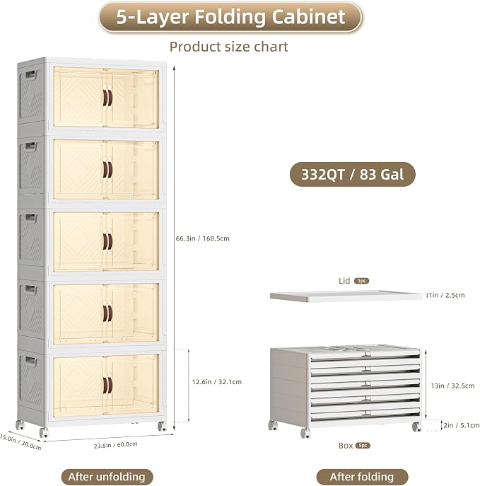 332 QT / 83 Gal White Storage Bins - Image 2