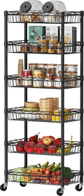 SINGAYE 6 Tier Basket Shelf Wire Shelving Unit Adjustable Storage Shelves Big by SINGAYE